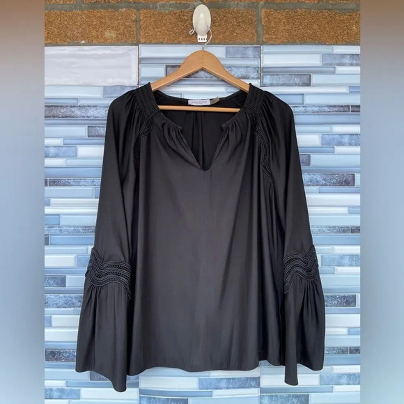 RAMY BROOK Bell sleeves blouse large - Picture 1 of 12